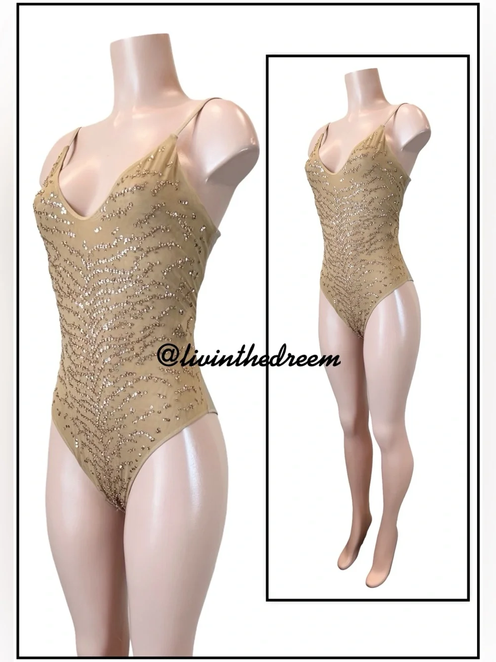 Beach Bunny Rose Gold Nala One Piece SZ L